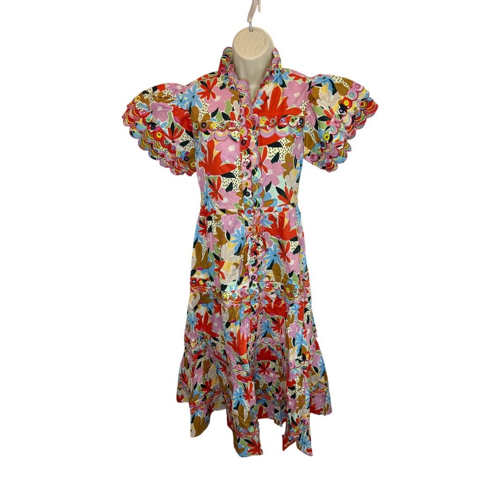 CeliaB Freya Dress Pink Floral Midi Maxi Dress Kentucky Derby NWT - Size XS - Picture 5 of 11